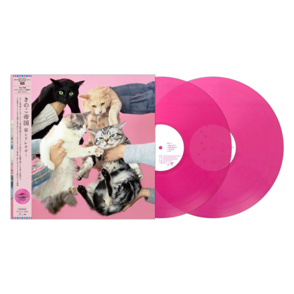 きのこ帝国　猫とアレルギー　タイムラプス　黒盤　新品未開封　佐藤千亜妃　LP 日版黑膠】きのこ帝国《猫とアレルギー》2LP 粉紅彩膠 蘑菇帝國 – 爛調唱片
