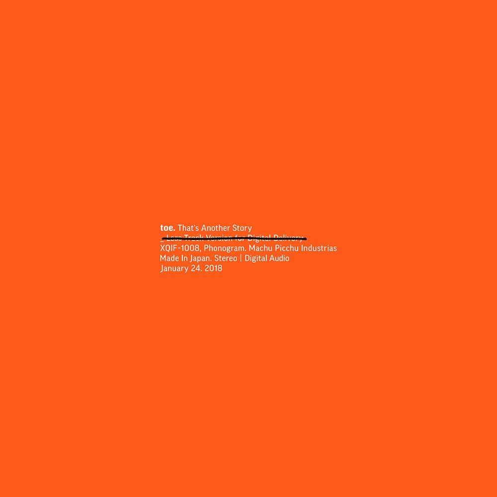 【日版CD】toe《That's Another Story》