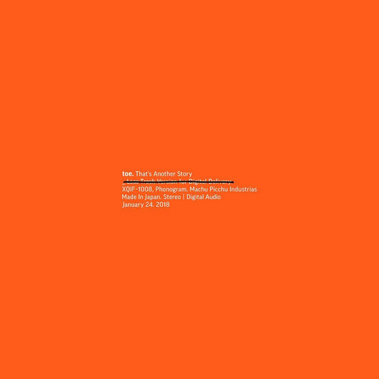 【日版CD】toe《That's Another Story》