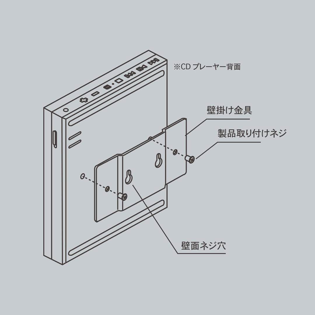 【硬體周邊】Instant Disk Audio CP1/CP2 專用金屬壁掛 CD隨身聽周邊配件