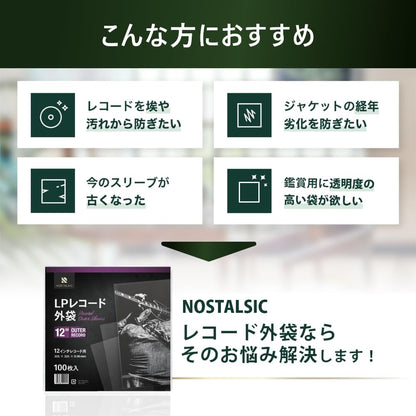 【周邊】NOSTALSIC 12吋LP 黑膠塑膠外袋