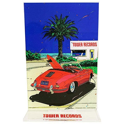 【唱片周邊】鈴木英人 × Tower Records 壓克力立牌 City Pop 山下達郎經典封面畫師