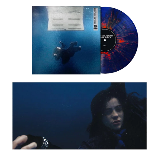 【黑膠】Billie Eilish《Hit Me Hard And Soft》溫柔重擊1周年紀念 深藍+橘色潑濺彩膠