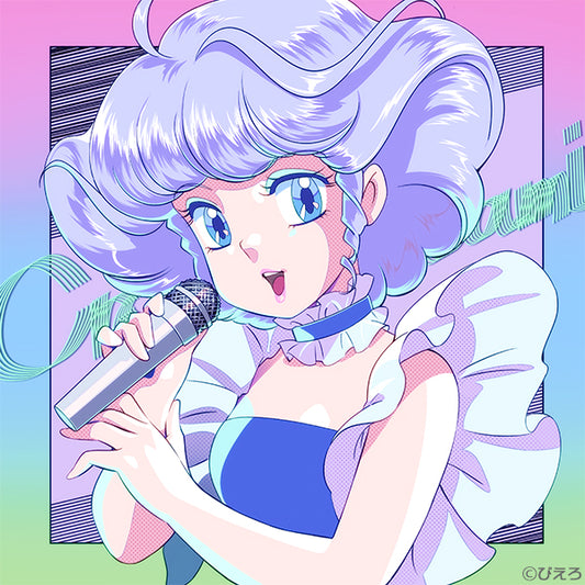 【日版黑膠】太田貴子《魔法の天使クリィミーマミ》魔法小天使 透明粉色彩膠