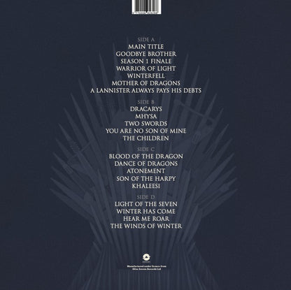 【黑膠】布拉格城市愛樂《Music of Game of Thrones》權力遊戲 冰與火之歌 電視原聲帶 2LP 白色彩膠