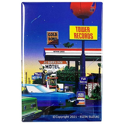 鈴木英人 × TOWER RECORDS 磁鐵 City Pop周邊