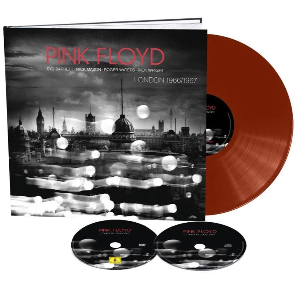 【歐版黑膠】Pink Floyd《London 1966/1967》CD+DVD+橘色彩膠 精裝硬殼內含全彩照片記錄