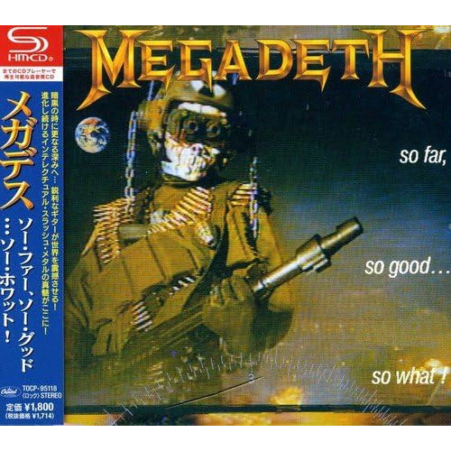 【日版CD】Megadeth《So Far, So Good...So What!》高音質SHM-CD