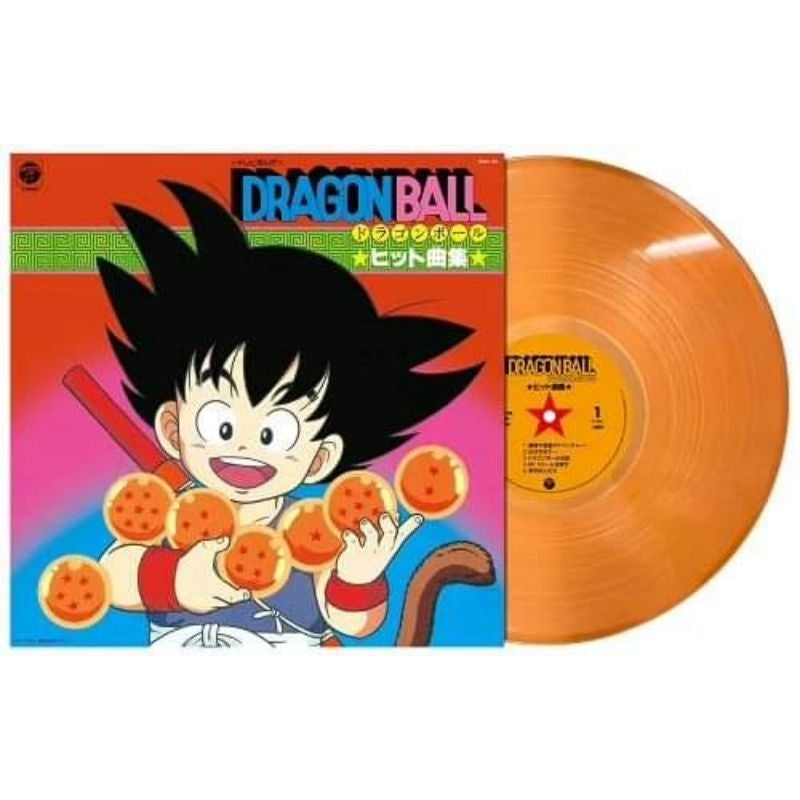 【日版黑膠】七龍珠原聲帶歌曲集限量橘色彩膠《テレビまんが｢ドラゴンボール｣ヒット曲集レーベル 》鳥山明