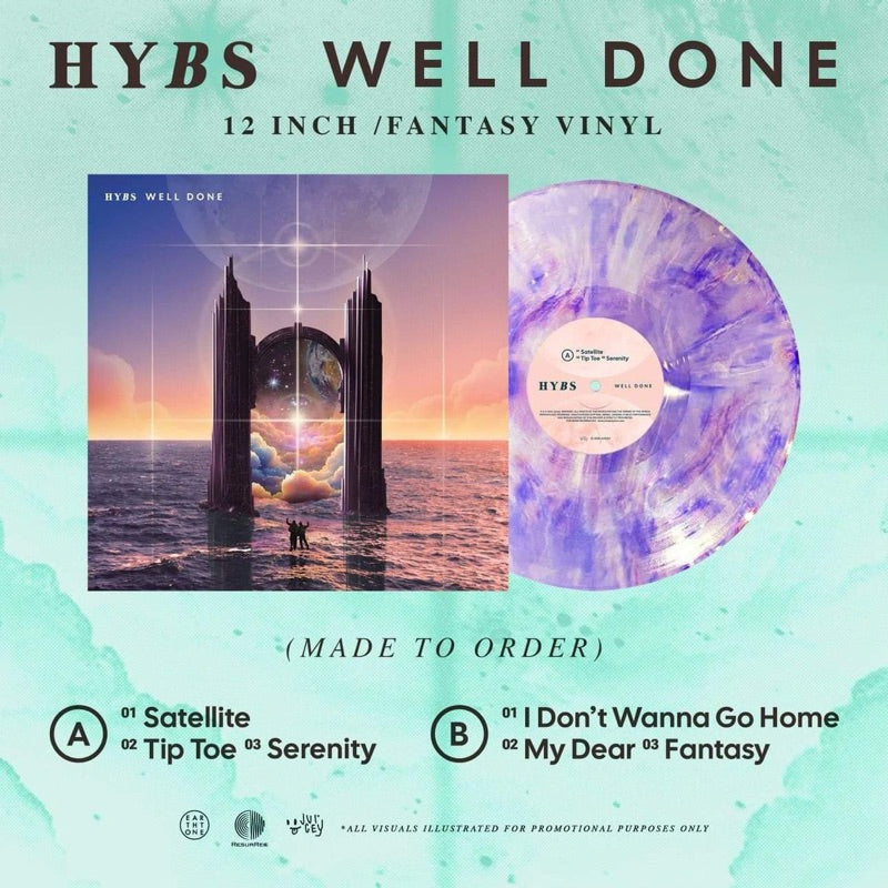【絕版黑膠】HYBS 《WELL DONE》解散專輯 45轉限量彩膠 CITY POP