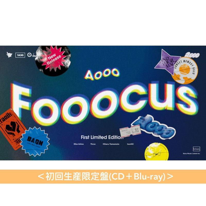 【日版CD】Aooo首張EP《Fooocus》 初回生産限定盤CD＋BD 動畫「WITCH WATCH」片尾曲